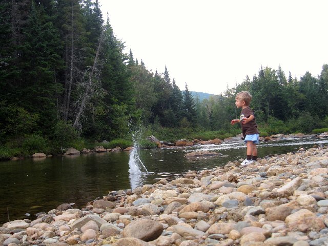 IMG_1681.jpg - Today, rock throwing was as close as we were getting to some water play.